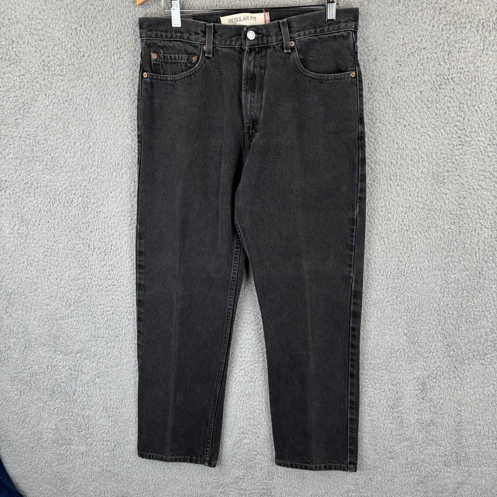 Vintage Levi's 505 Jeans Mens 34x30 (Fits 33x30) Black Regular Fit Straight Leg